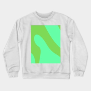 Boho blue and green pastel swirl pattern Crewneck Sweatshirt